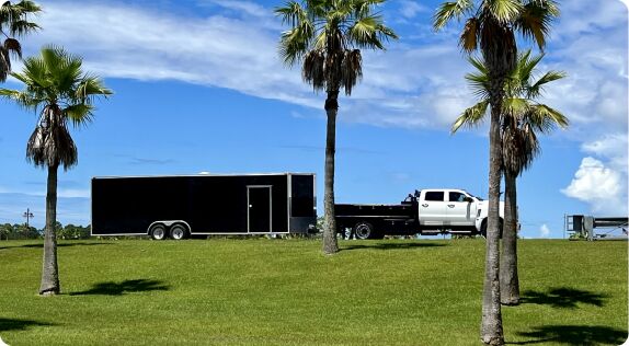 DRI Gulf Coast truck and equipment trailer ready to roll